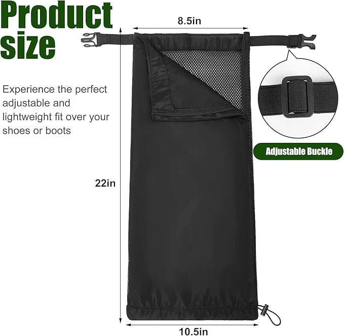 Tlswshsy 2Pcs Lawn Care Leg Gaiters, Breathable Leg Guard for Trimming, Adjustable Garden Trimming