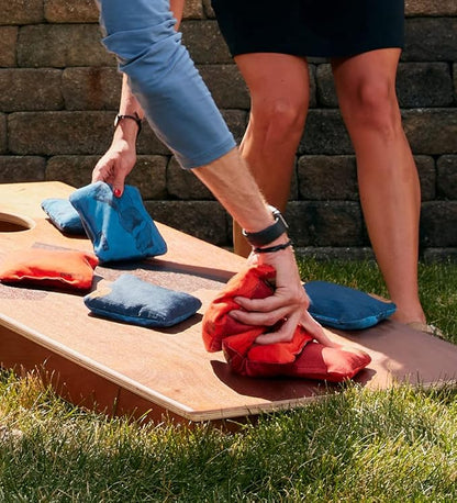 Elakai Cornhole Bags All Weather Dual Sided Slick and Stick Regulation Size and Weight Set of 4