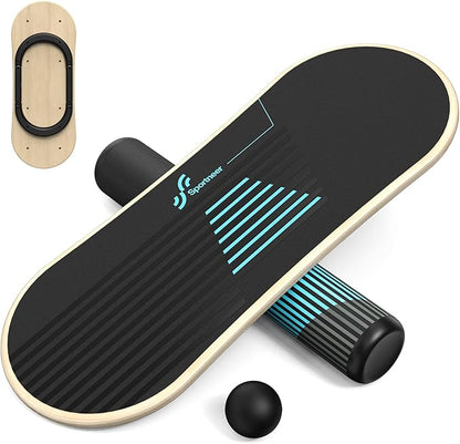 Sportneer Balance Board 7 Modes Wobble Board with Adjustable Stoppers Exercise Balancing Stability