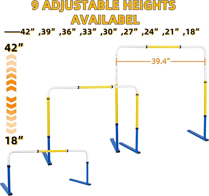 Adjustable Height Hurdles Track and Field,Detachable Agility Speed Jumping Training Equipment for