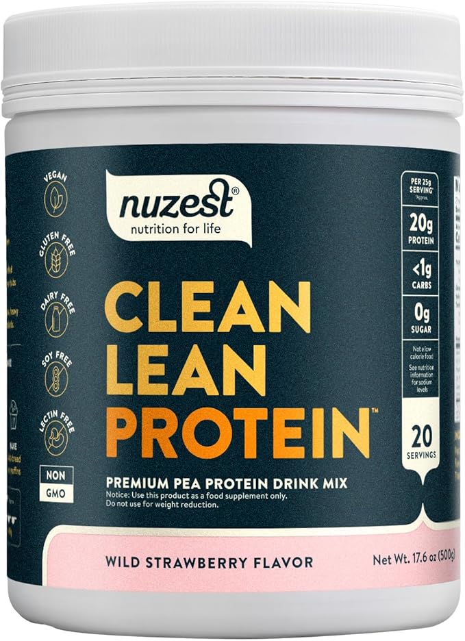 Nuzest - Pea Protein Powder - Clean Lean Protein, Premium Vegan Plant Based Protein Powder, Dairy