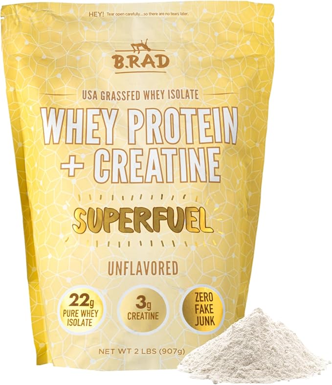 B.rad Superfuel - Grass Fed Whey Protein Isolate Boosted with Creatine | Farm-Fresh