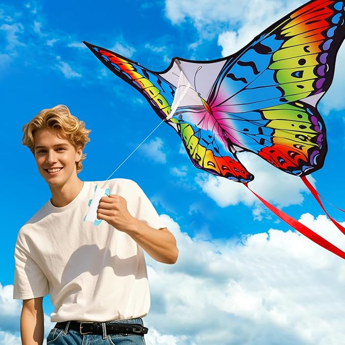 Large Octopus Kites for Kids & Adults,Big Kite for Beginners, Kites for Kids Ages 4-8,Outdoors