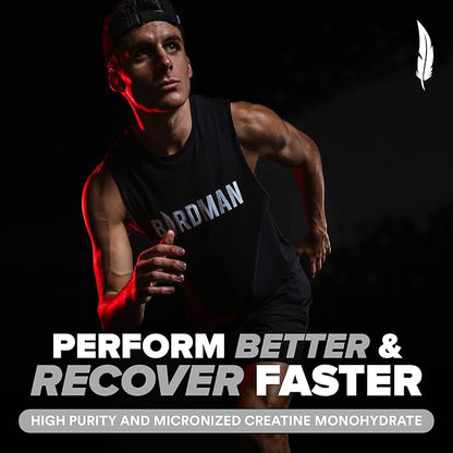 Micronized Creatine Monohydrate Powder, Muscle Recovery, Caffeine Free, Creatine Pre Workout