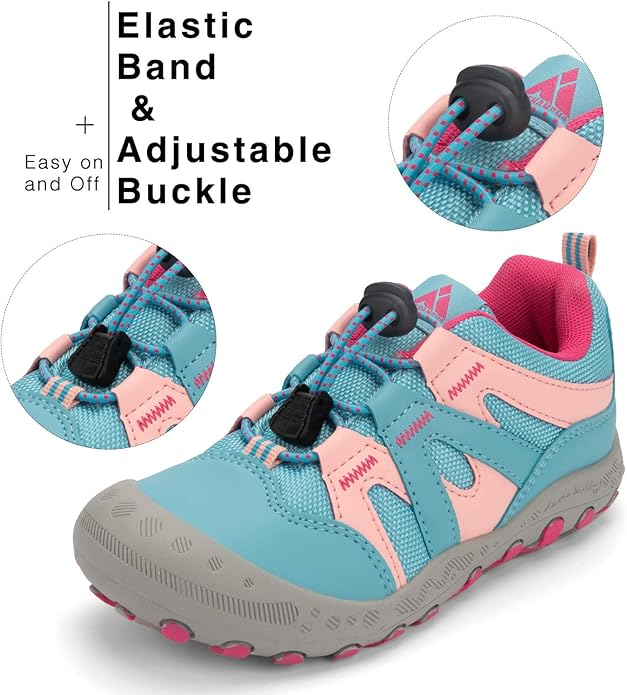 Mishansha Kids Hiking Boots Toddler Girls Boys Hiking Shoes Water-Resistant Anti-Collision Non-Slip