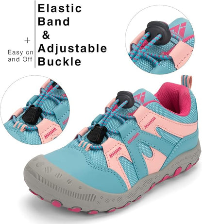 Mishansha Kids Hiking Boots Toddler Girls Boys Hiking Shoes Water-Resistant Anti-Collision Non-Slip