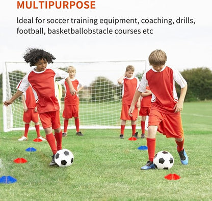 Soccer Agility Training Equipment Set, 12 Rung 20Ft Agility Ladder, 12 Disc Cones, 4 Steel Stakes