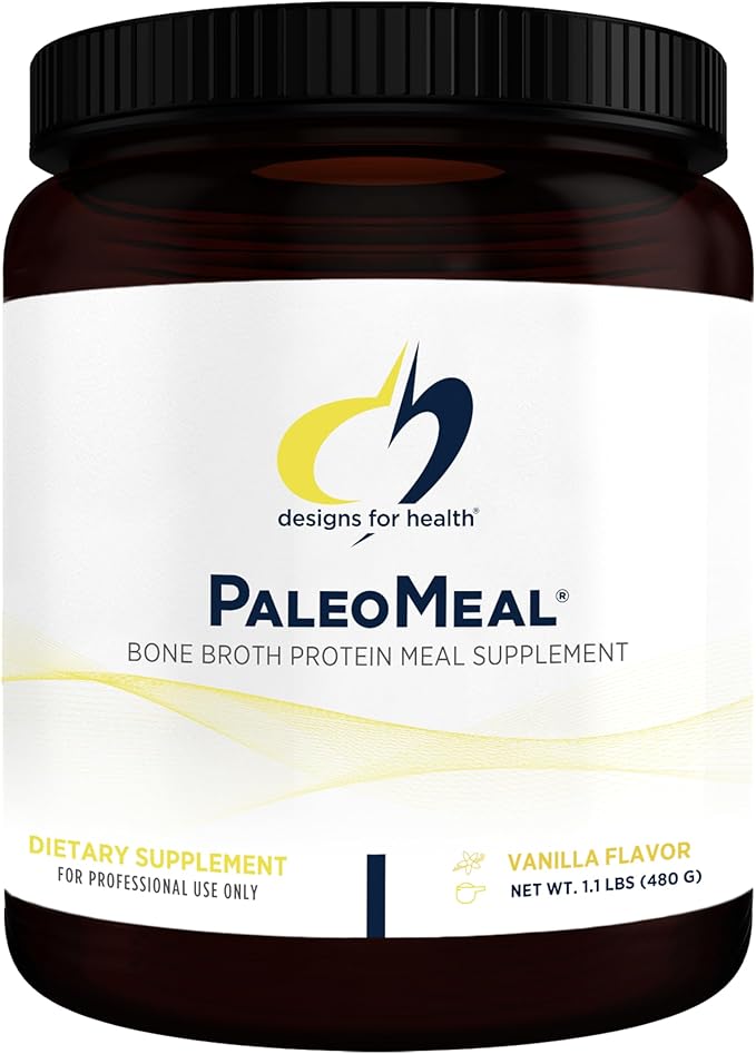 Designs for Health PaleoMeal - Bone Broth Protein Powder with 17g Protein, Meal Replacement Shake