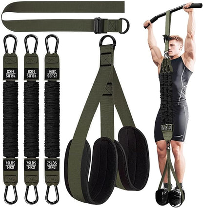 LEEKEY Resistance Bands, Exercise Bands with Handles,Pull Up Assist Bands - Bands for Working
