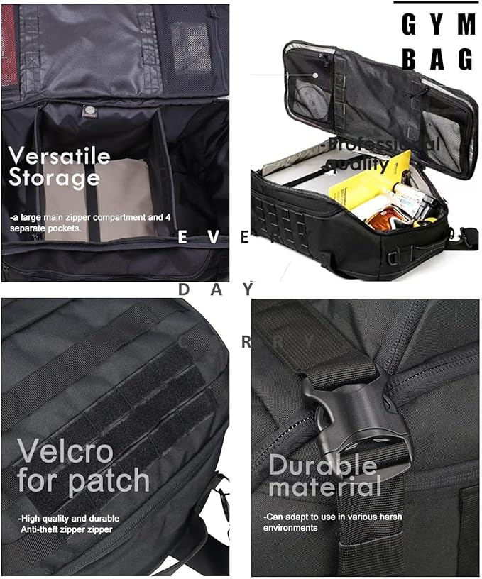 Gym Bag Duffle Bags Backpack - Travel Weekender Bag for Men Women Workout Bag for
