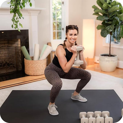 SafeGrip Dumbbells, Anti-Slip, Anti-Roll, Thick Handles, Free Weights, Square Dumbbells for Secure