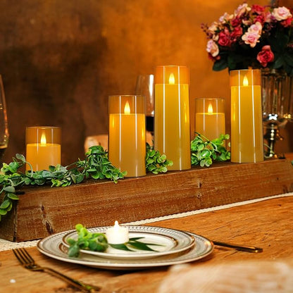 Homemory Realistic Flickering Flameless Candles, Battery Operated Candles with Remote Control and