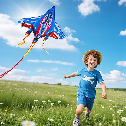 Fighter Jet Kites for Kids & Adults - Durable Airplane Kites for Boys Ages 8-12 & 4-8 with Kite