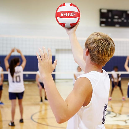 Volleyball Size 5 - Premium PU Leather, Ultra-Durable Soft to The Touch for Youth, Adults, Ideal