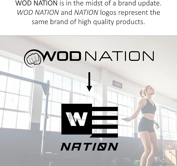WOD Nation Adjustable Speed Jump Rope For Men, Women & Children - Blazing Fast Fitness Skipping