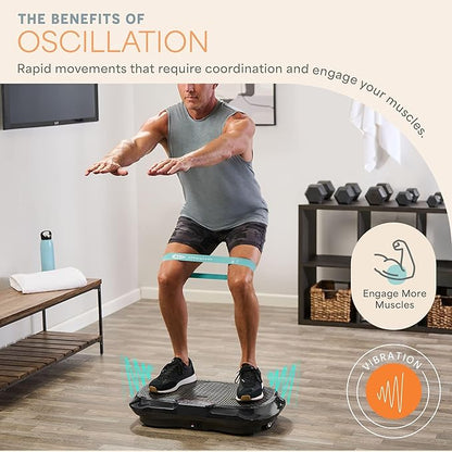 Lifepro Waver Vibration Plate Exercise Machine for Lymphatic Drainage, Muscle Activation, Full-Body