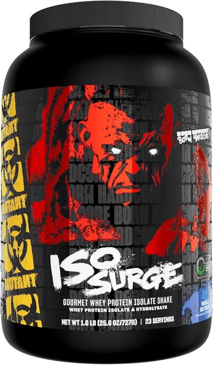 Mutant ISO Surge Whey Protein Isolate Powder Acts Fast to Help Recover, Build Muscle, Bulk and