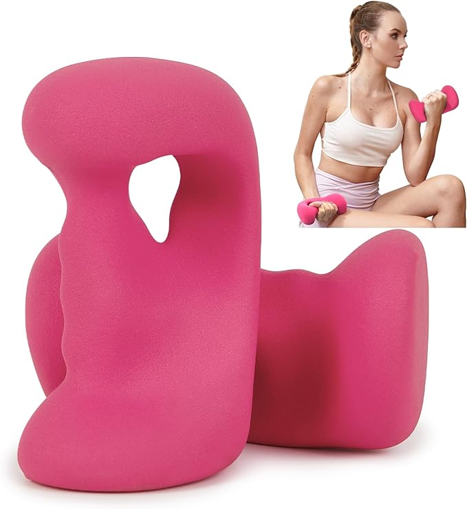 Ergonomic Dumbbells Weights Set-Hand Weights for Women at Home, Ear Dumbbells Weights for Pilates
