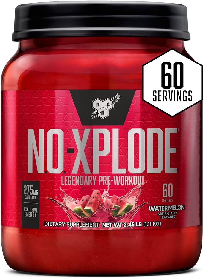 BSN N.O.-XPLODE Pre Workout Powder, Energy Supplement for Men and Women with Creatine and