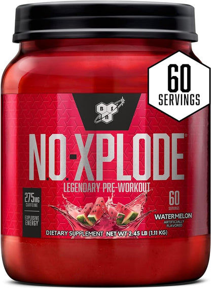 BSN N.O.-XPLODE Pre Workout Powder, Energy Supplement for Men and Women with Creatine and