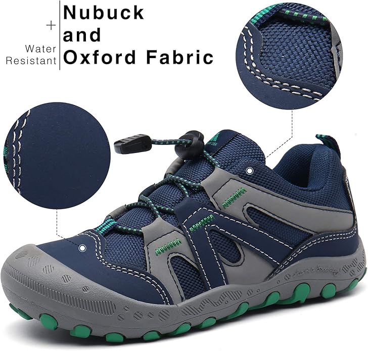 Mishansha Kids Hiking Boots Toddler Girls Boys Hiking Shoes Water-Resistant Anti-Collision Non-Slip