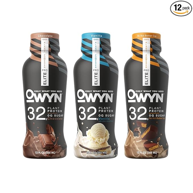OWYN Only What You Need Pro Elite Vegan High Protein Keto Shake, 32g Protein, 9 Amino Acids