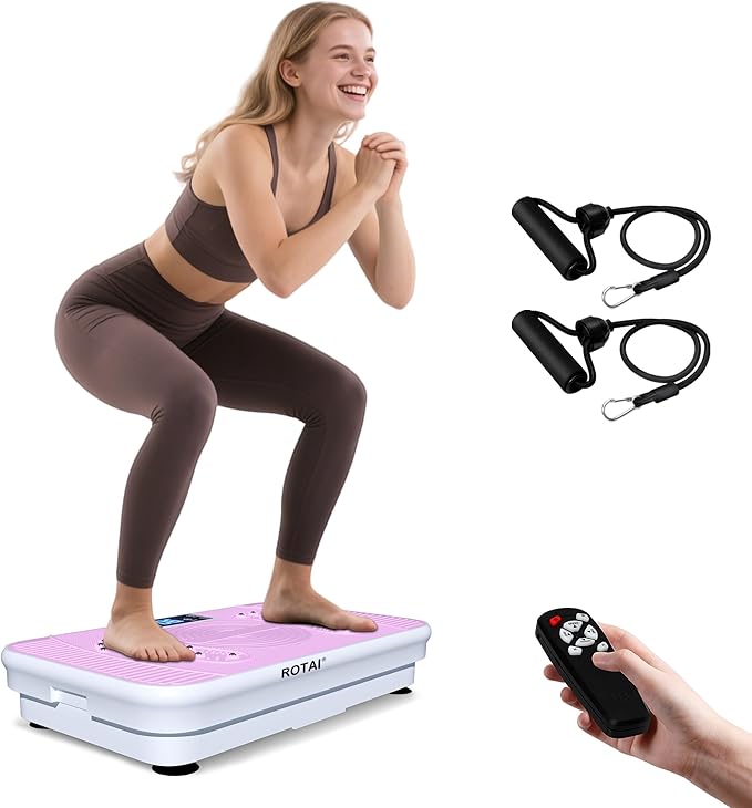 Shake Plate Vibration Exercise Machine for Lymphatic Drainage Massager & Weight Loss, 400 lbs