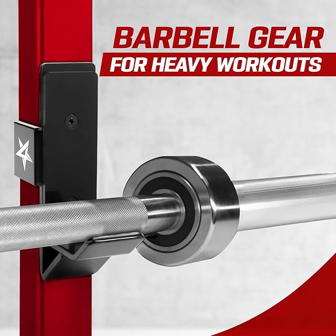 Yes4All Power Rack J-Hooks & Attachments ??Heavy Duty Barbell Holders Compatible with 2x2 & 3x3