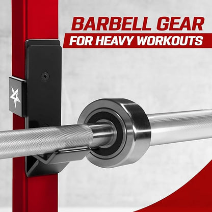 Yes4All Power Rack J-Hooks & Attachments ??Heavy Duty Barbell Holders Compatible with 2x2 & 3x3