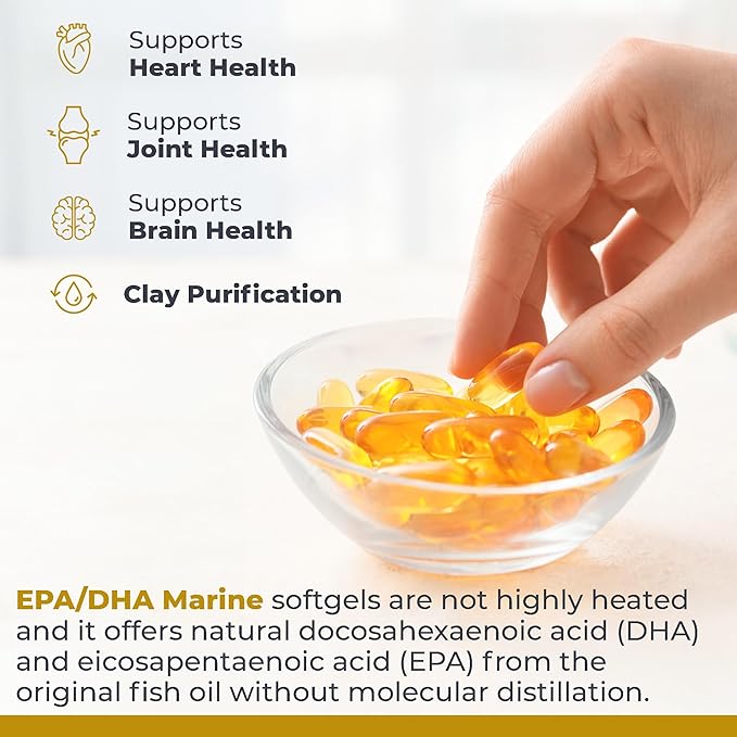 Premier Research Labs EPA DHA Marine Softgels - Omega 3 Fish Oil, EPA DHA Omega 3 Supplement, Fatty