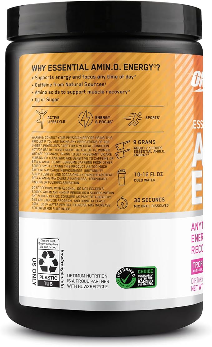 Optimum Nutrition New Flavor Amino Energy - Pre Workout with Green Tea, BCAA, Amino Acids, Keto