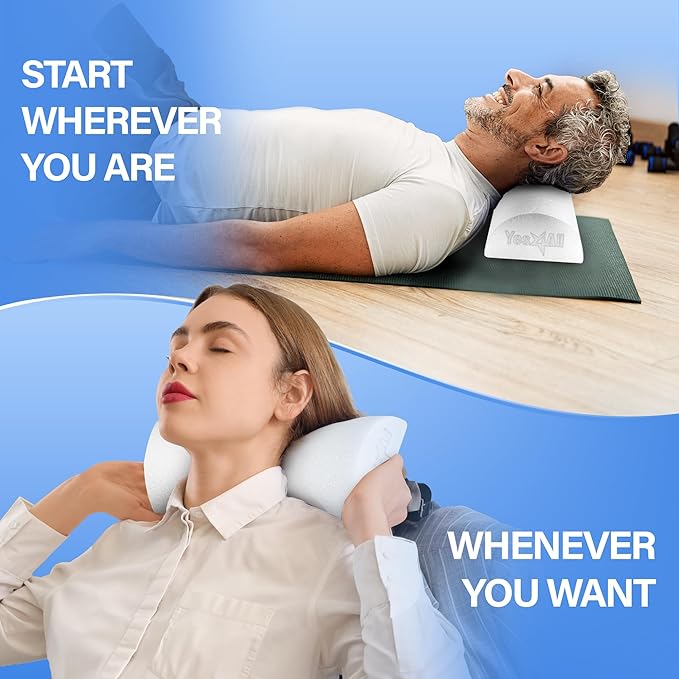 Yes4All Medium Firm Half Foam Rollers for Post-Workout Relaxation, 12/18/24/36 inch PE Foam Roll