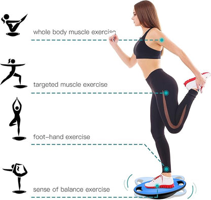 EVERYMILE Wobble Balance Board, Exercise Balance Stability Trainer Portable Balance Board with