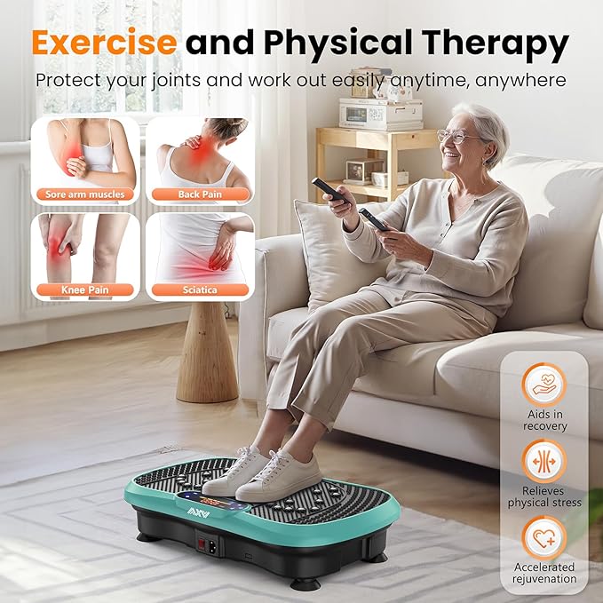 AXV Vibration Plate Fitness Platform Exercise Machine Vibrating Shaking Full Body Shaker Workout