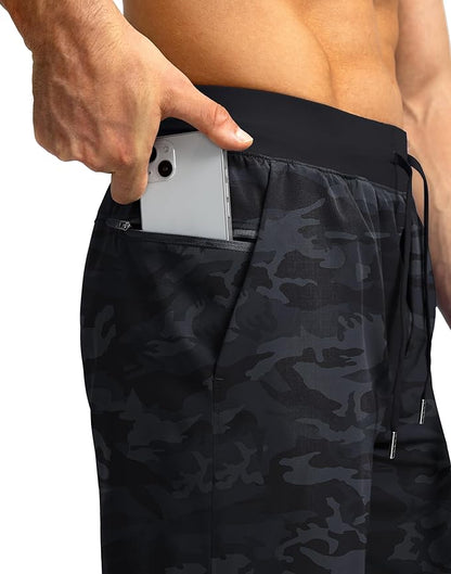 Men's Running Shorts with Zipper Pockets 9 Inch/ 7 Inch / 5 Inch Lightweight Quick Dry Gym Workout