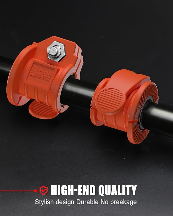 Barbell Clips 1 Inch Quick Release Weight Clamps 0.9-1.18inch Multi-Size Adjustable Olympic Clamps