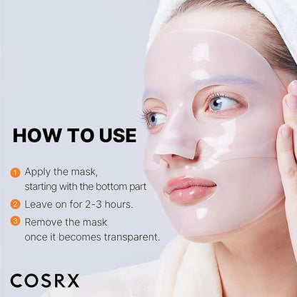 COSRX The Alpha-Arbutin Discoloration Care Hydrogel Face Masks Skincare 3 EA, Collagen Face Mask
