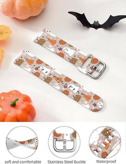 Watbro Halloween Holiday Band Compatible with Fitbit Versa 3 / Sense/Fitbit Versa 4 / Sense 2 Bands