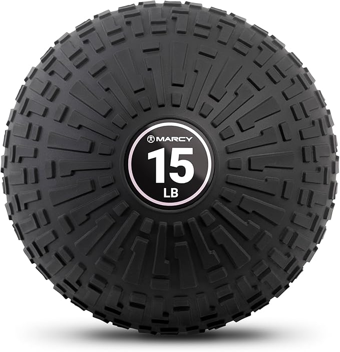 Marcy Slam Ball, 10–50 lbs Dead Weight, Non-Bounce, Sand-Filled Medicine Ball with Durable PVC