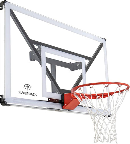 Silverback NXT 54" Wall Mounted Adjustable-Height and Fixed Basketball Hoop with QuickPlay Design