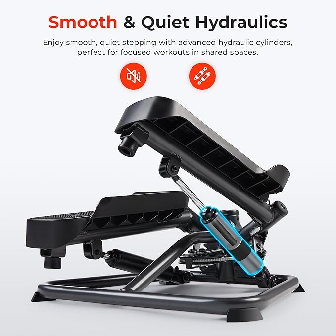 Sunny Health & Fitness Mini Steppers for Exercise at Home, Stair Step Workout Machine, Full Body