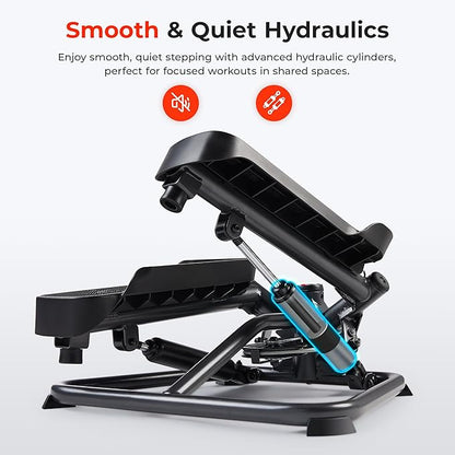 Sunny Health & Fitness Mini Steppers for Exercise at Home, Stair Step Workout Machine, Full Body