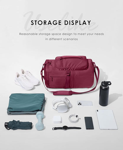 Gym Bag for Women Workout Gym Backpack with Shoe Compartment Sports Duffel Bag Multiple Pockets 30L