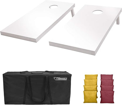 GoSports 4 ft x 2 ft Regulation Size Wooden Cornhole Boards Set - Includes Carrying Case and Over
