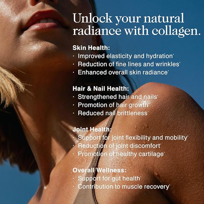 NAKED Caramel Collagen Peptides Protein Powder, 25 Servings, Pasture-Raised, Grass-Fed Hydrolyzed