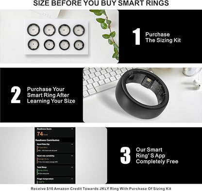 Smart Ring, Activity Trackers, Sleep Ring, Fitness Tracking, Stress Tracker, Heart Rate