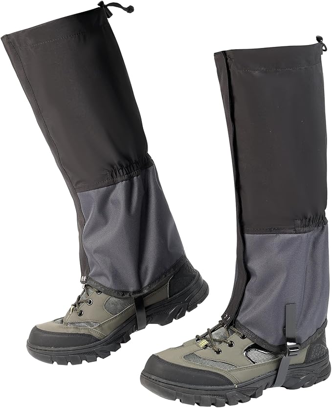 Waterproof Trail Gators for Hiking Boots Adjustable Ankle Leg Gaiters for Men Women Shoe Gaiters