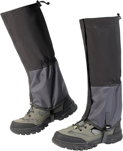 Waterproof Trail Gators for Hiking Boots Adjustable Ankle Leg Gaiters for Men Women Shoe Gaiters