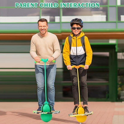 Layhit 2 Pcs Pogo Jumper with Handle for Kids Pump Pogo Ball Stick Jumper Balance Bounce Ball with