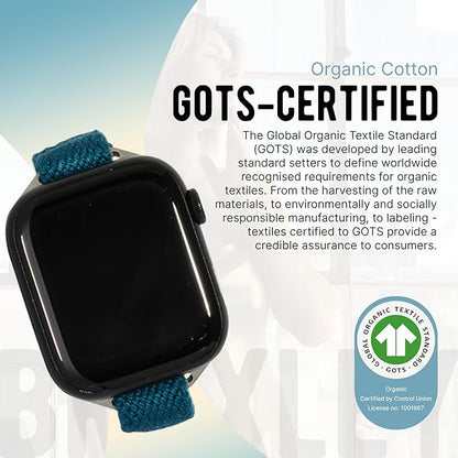 Braxley Bands - Organic Cotton Watch Bands For Women and Men, Compatible With All Apple Watch Sizes